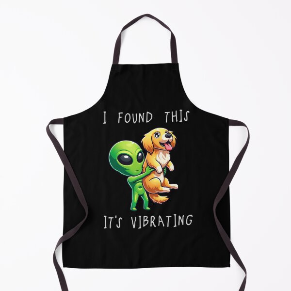 Item preview, Funny Golden Retriever Alien I Found This Its Vibrating Mom Dad Kids designed and sold by rafaeltto.