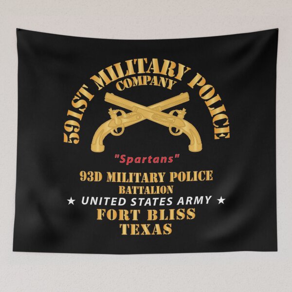 Item preview, Army - 591st Military Police Co, Spartans, 93rd Military Police Bn, Ft Bliss, Tx X 300 designed and sold by Military Insignia Products.