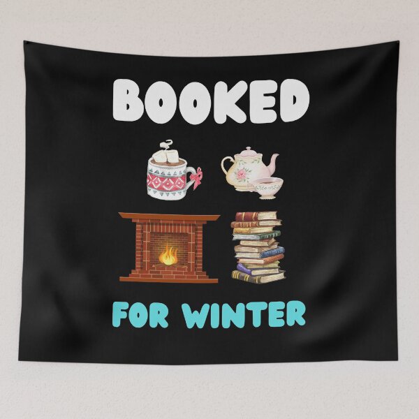 Item preview, Funny booked for winter book lover fireplace reading holiday designed and sold by Artstastic.