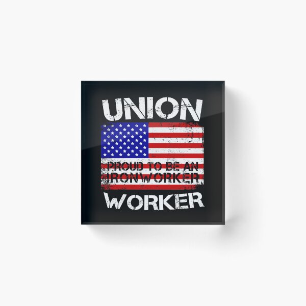 Item preview, Union Strong Worker Proud To Be An Ironworker Work USA United States Pride Flag designed and sold by Basti09.