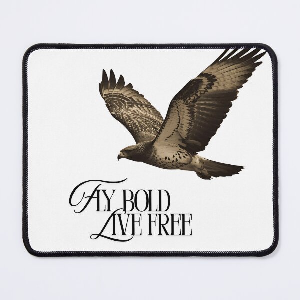 Item preview, Fly bold live free-vintage hawk designed and sold by Print Nest.
