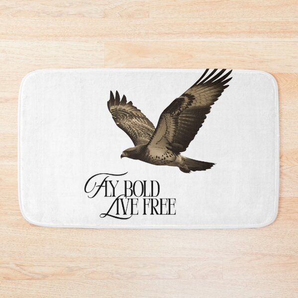 Item preview, Fly bold live free-vintage hawk designed and sold by Print Nest.