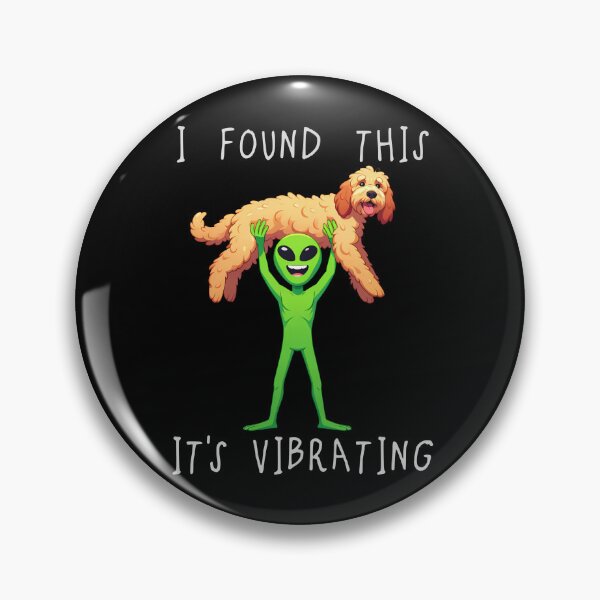 Item preview, Funny Goldendoodle Alien I Found This Its Vibrating Mom Dad Kids designed and sold by rafaeltto.