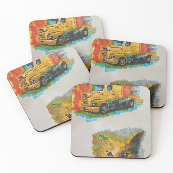 Item preview, The truck and the cat designed and sold by Mrcaja1518.