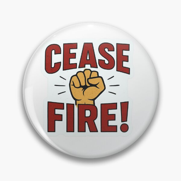 Item preview, Cease Fire Raised Fist designed and sold by Owcomm.