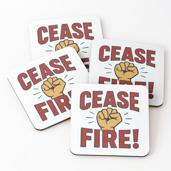 Item preview, Cease Fire Raised Fist designed and sold by Owcomm.
