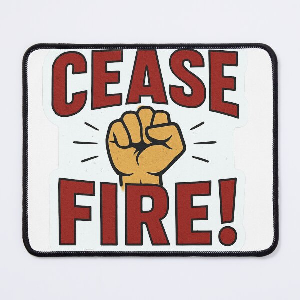 Item preview, Cease Fire Raised Fist designed and sold by Owcomm.