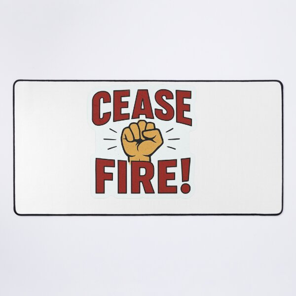 Item preview, Cease Fire Raised Fist designed and sold by Owcomm.