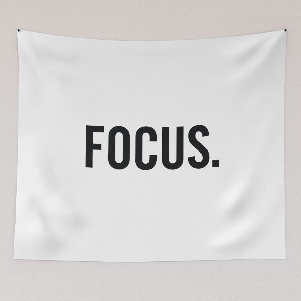 Item preview, FOCUS. Motivational Quote: Minimalist Typography designed and sold by ClimbHigherCo.