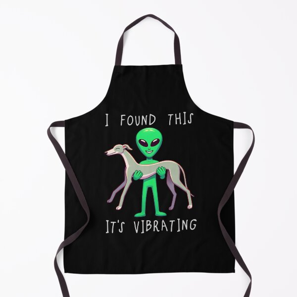 Item preview, Funny Greyhound Alien I Found This Its Vibrating Mom Dad Kids designed and sold by rafaeltto.