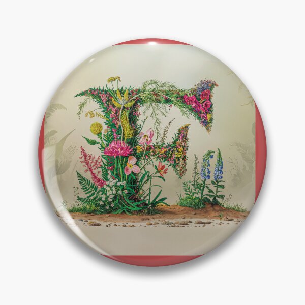 Item preview, Flower Fantasy Alphabet Letter F designed and sold by Royal Wall Whispers.