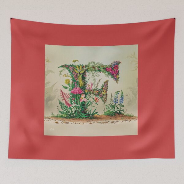 Item preview, Flower Fantasy Alphabet Letter F designed and sold by Royal Wall Whispers.