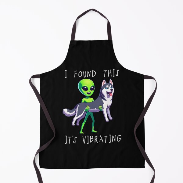 Item preview, Funny Husky Alien I Found This Its Vibrating Mom Dad Kids designed and sold by rafaeltto.