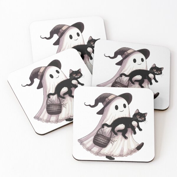 Item preview, Ghost And Black Cat designed and sold by Gkinoki.