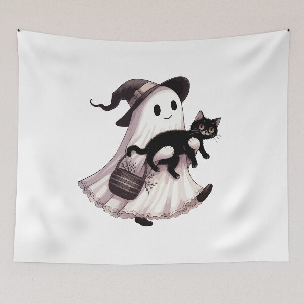 Item preview, Ghost And Black Cat designed and sold by Gkinoki.