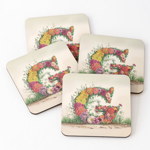 Item preview, Flower Fantasy Alphabet Letter G designed and sold by Royal Wall Whispers.