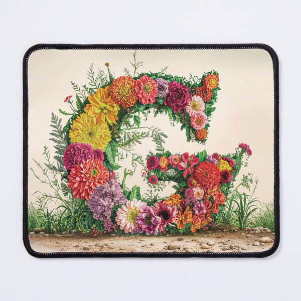 Item preview, Flower Fantasy Alphabet Letter G designed and sold by Royal Wall Whispers.