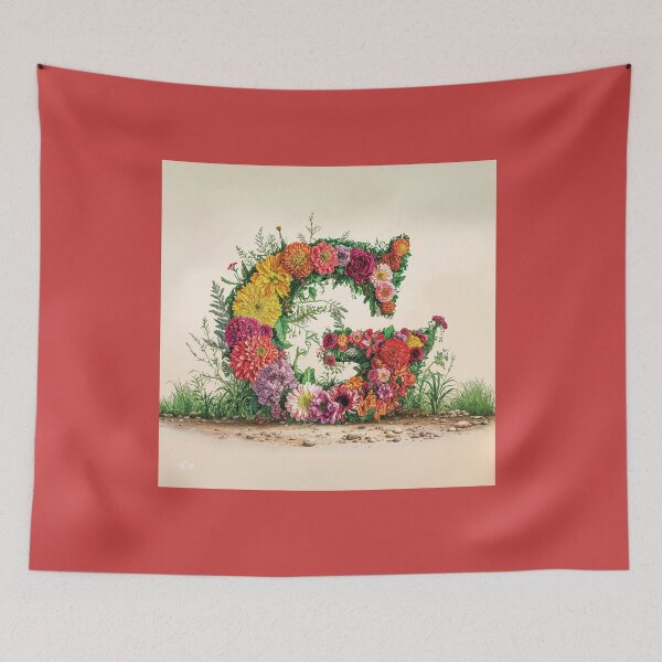 Item preview, Flower Fantasy Alphabet Letter G designed and sold by Royal Wall Whispers.