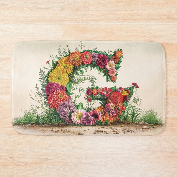 Item preview, Flower Fantasy Alphabet Letter G designed and sold by Royal Wall Whispers.