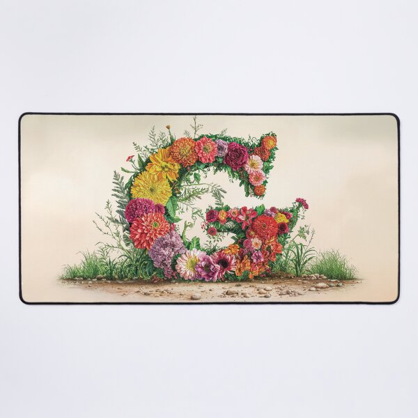 Item preview, Flower Fantasy Alphabet Letter G designed and sold by Royal Wall Whispers.