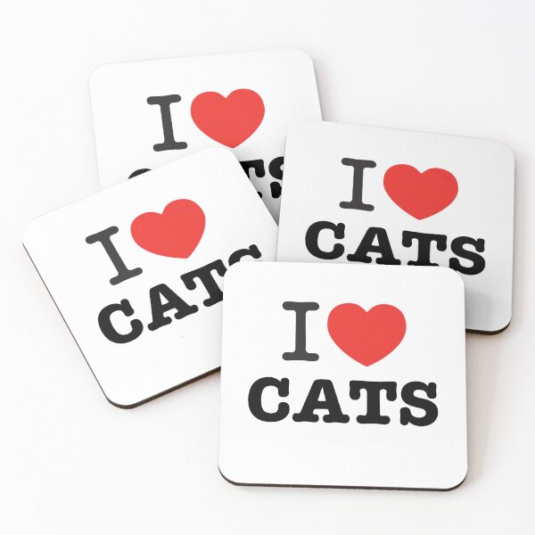 Item preview, I Heart Cats designed and sold by thatgirlcanvas.