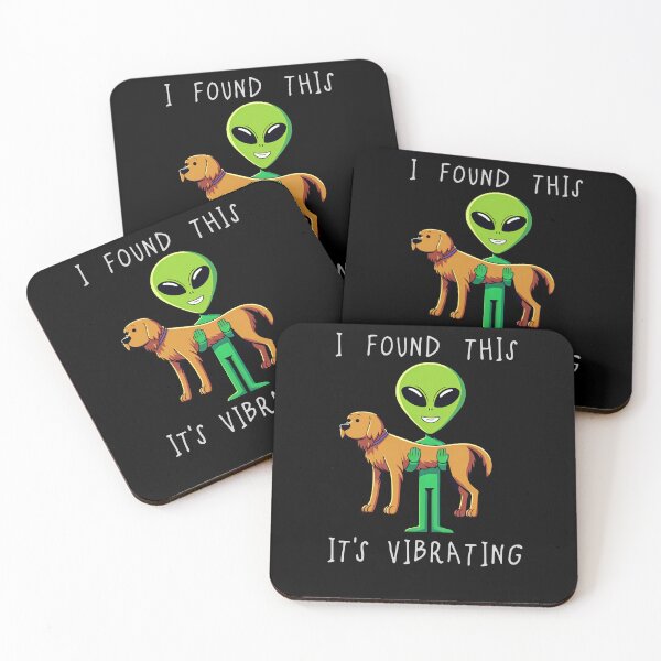 Item preview, Funny Labrador Alien I Found This Its Vibrating Mom Dad Kids designed and sold by rafaeltto.