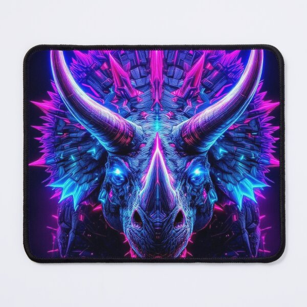 Item preview, Neon Cyber Dino T-Rex Digital Art T-Shirt designed and sold by WHITE FLAME PRINTS.