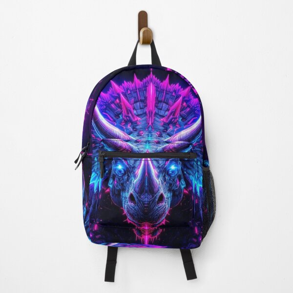 Item preview, Neon Cyber Dino T-Rex Digital Art T-Shirt designed and sold by WHITE FLAME PRINTS.