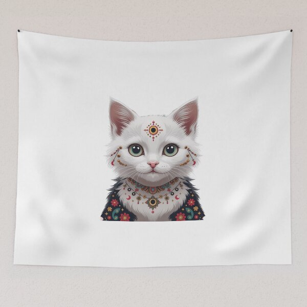Item preview, cute cat  folk-art designed and sold by Spirit of Siam.