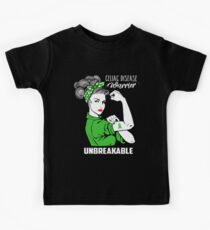 Celiac disease Warrior Unbreakable Awareness Kids Tee