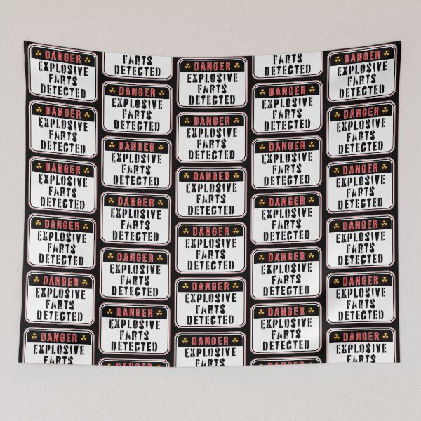 Item preview, DANGER:  Explosive Farts Detected - funny warning signs designed and sold by DesignsFromTW-S.