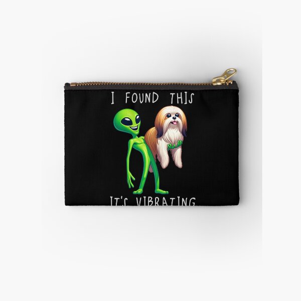 Item preview, Funny Lhasa Apso Alien I Found This Its Vibrating Mom Dad Kids designed and sold by rafaeltto.