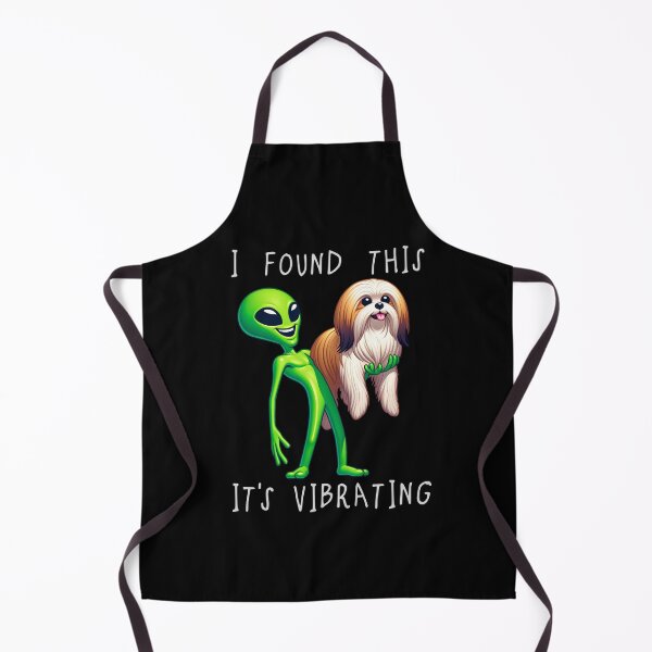 Item preview, Funny Lhasa Apso Alien I Found This Its Vibrating Mom Dad Kids designed and sold by rafaeltto.