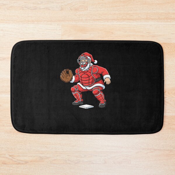 Item preview, Christmas Santa Claus Baseball Catcher Boys Girls Kids Xmas designed and sold by facegm.