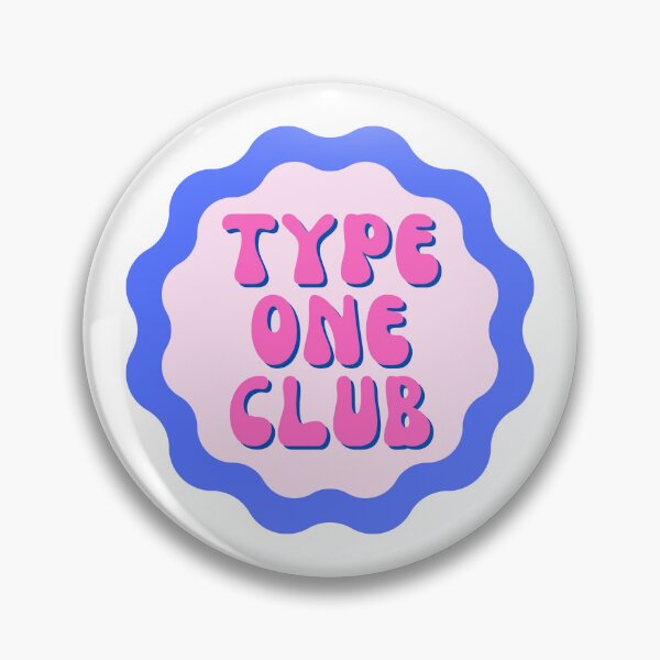 Item preview, Copy of Pink Type One Club - Diabetes Humor T1D Awareness designed and sold by Ink & Insulin Creative Studio.