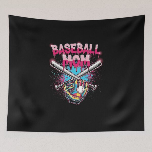 Item preview, Cool Baseball Mom Neon Drip Sports Fan designed and sold by facegm.