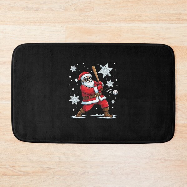 Item preview, Cute Santa Claus Playing Baseball Boys Kids Teens Christmas designed and sold by facegm.