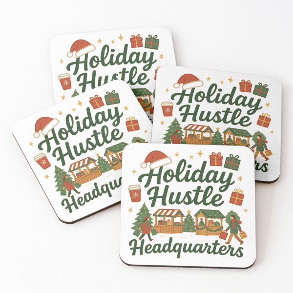 Item preview, Holiday Hustle Headquarters Festive Market Tote Bag designed and sold by Eva Artistry Haven.