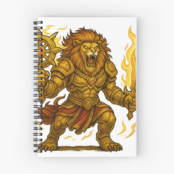 Item preview, Lion Warrior – Mythical Fire Guardian designed and sold by AliAkbarzyed.