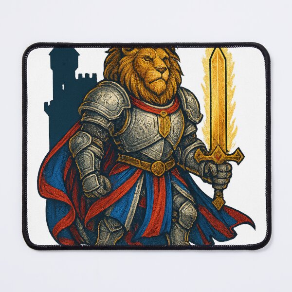 Item preview, Lion Knight – Armored Warrior of Fire designed and sold by AliAkbarzyed.