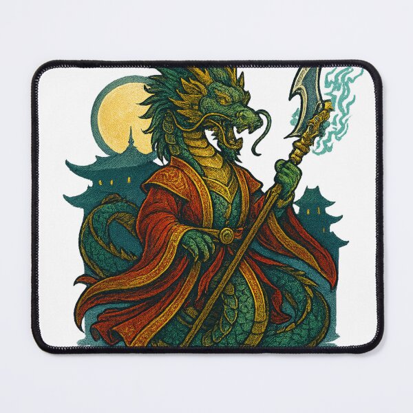 Item preview, Eastern Dragon Warrior – Mythical Guardian of Fire designed and sold by AliAkbarzyed.