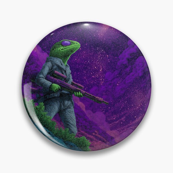 Item preview, Galactic Lizard – 90s Cartoon Sci-Fi Illustration designed and sold by Meiersbeste.