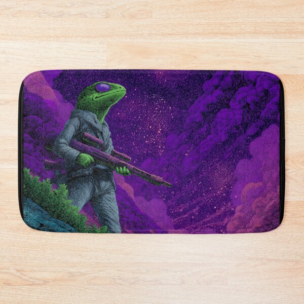 Item preview, Galactic Lizard – 90s Cartoon Sci-Fi Illustration designed and sold by Meiersbeste.