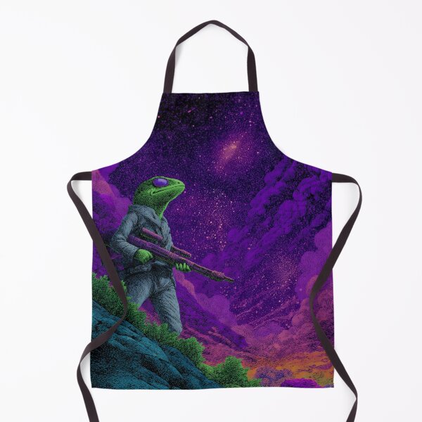 Item preview, Galactic Lizard – 90s Cartoon Sci-Fi Illustration designed and sold by Meiersbeste.