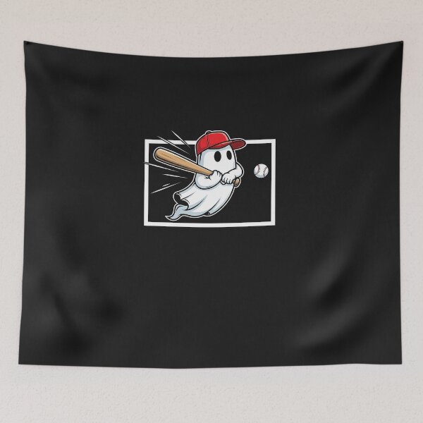 Item preview, Funny Ghost Playing Baseball Halloween Boo Costume Boys Kids designed and sold by diyoor.