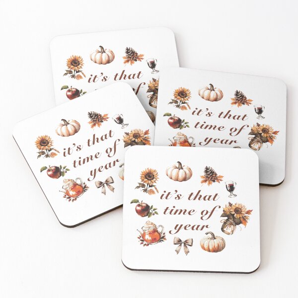Item preview, It’s That Time of Year – Rustic Autumn Watercolor Art with Pumpkins, Sunflowers and Cozy Fall Icons by Anne Brooke Art designed and sold by Anne Brooke Art.