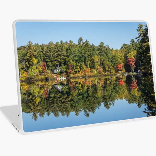 Reflecting On Cottage Life Up North Laptop Skin