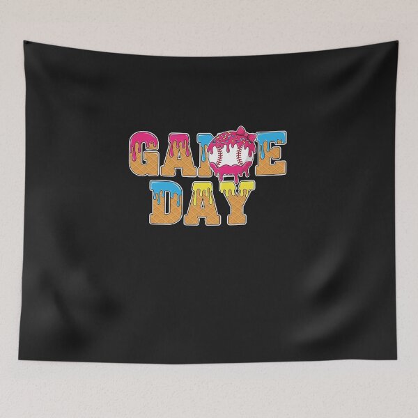 Item preview, Game Day Baseball Drip Ice Cream Baseball Mom designed and sold by diyoor.