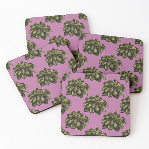 Item preview, Mexican Snowball Succulent-Pattern-Pink designed and sold by deblevart.