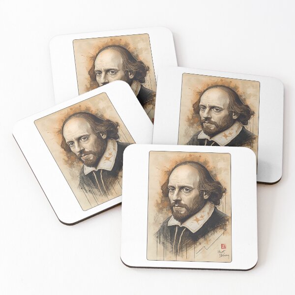 Item preview, William Shakespeare's portrait designed and sold by Filologica.